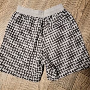 adidas Black and White Houndstooth Men's Athletic Shorts